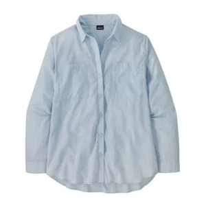 Camicia Lightweight A/C Buttondown Donna Fleck Blue