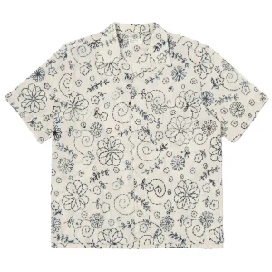Camicia Kantha Uomo Ecru Charcoal