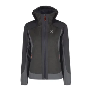 Giacca Dolomiti Wind Hooded Donna Black/Melon