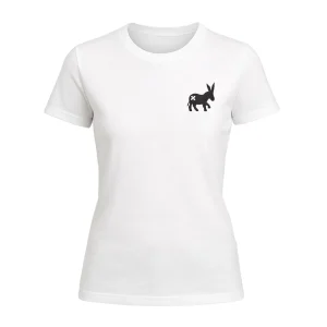 T-shirt Classic Logo Donna White/Black