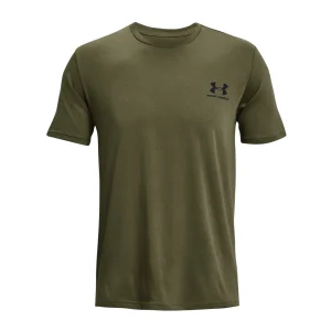 T-shirt Left Chest Logo Uomo Marine Green