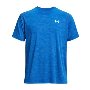 T-shirt Tech Textured Uomo Blue Atlantis