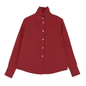Camicia Rose Donna Tartan Red