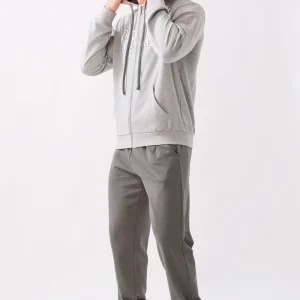 TUTA IN JERSEY CON GIACCA FULL ZIP E CAPPUCCIO