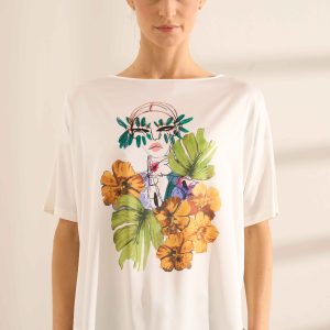 T-SHIRT BARBADOS CON STAMPA