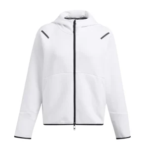 Maglia Unstoppable Fleece Full-Zip Donna White/Black