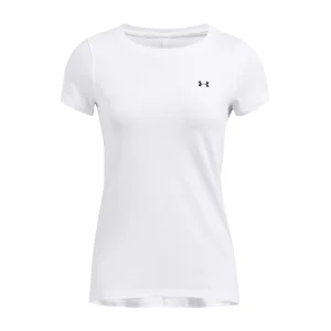 T-shirt HeatGear Armour Donna White/Black