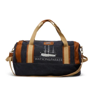 Borsone Canvas Washed Blue