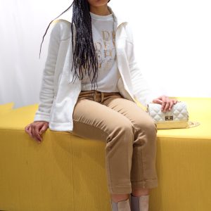 GIACCA IN PELLICCIA DI PILE BIANCO