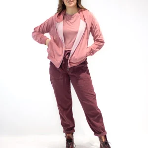 FELPA CON ZIP IN CINIGLIA VELOUR