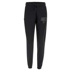 Pantaloni FREDDY sportivi slim con grafica in strass e nero lucido