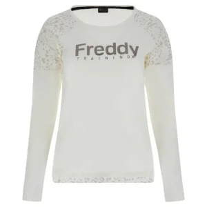 T-shirt FREDDY manica lunga comfort con stampa animalier e metal gun
