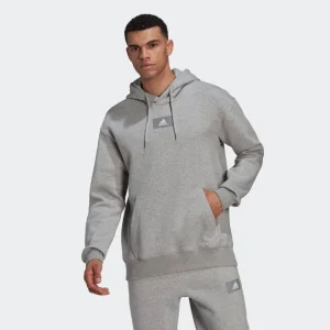 FELPA ADIDAS CON CAPPUCCIO ESSENTIALS FEELVIVID COTTON FLEECE DROP SHOULDER