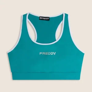 Reggiseno Sportivo con Supporto Medio e bordature a contrasto