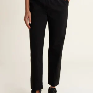 Pantaloni in popeline elasticizzato regular fit