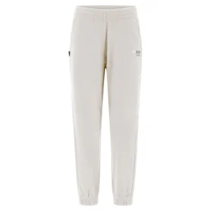 Pantaloni comfort in interlock con elastico su vita e fondo