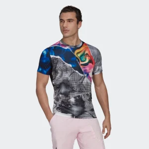 T-SHIRT ADIDAS  DA TENNIS U.S. SERIES PRINTED FREELIFT