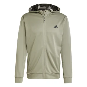 Felpa Adidas Essentials Camo Felpa Silver Pebble