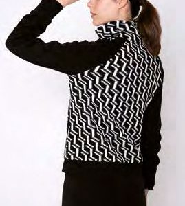 TUTA DONNA FELPA FULLZIP JACQUARD