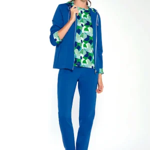 TUTA DONNA F9 BLUETTE FULL ZIP CON CAPPUCCIO