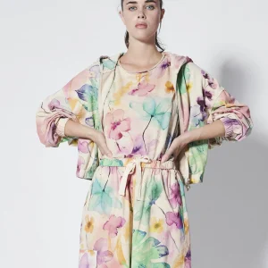 T-SHIRT CON GRAFICA FLOREALE DEHA