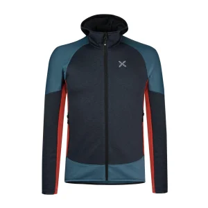 Maglia Techno Hoody Uomo Ardesia/Aragosta