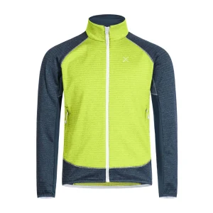 Maglia Thermal Color Bambino Verde Lime/Blu Cenere