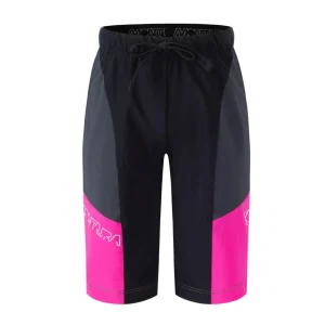 Pantaloncini Block Bambina Nero/Intense Violet