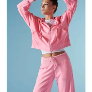 FELPA CON ZIP E CAPPUCCIO ECO-WEAR