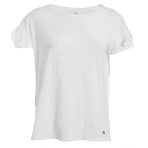 T-SHIRT CON BALZA IN JERSEY FIAMMATO DEHA